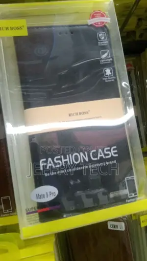 Rich Boss Flip Cover Case for Huawei Mate 9 Pro - Black