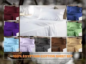 Stripped Cotton Bedsheet Set