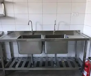 Stainless Steel Kitchen Washing Sink (Double Deep Bowl Sink)