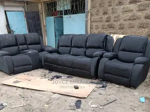 Semi Recliner Sofa 6 Seater With Original Leather