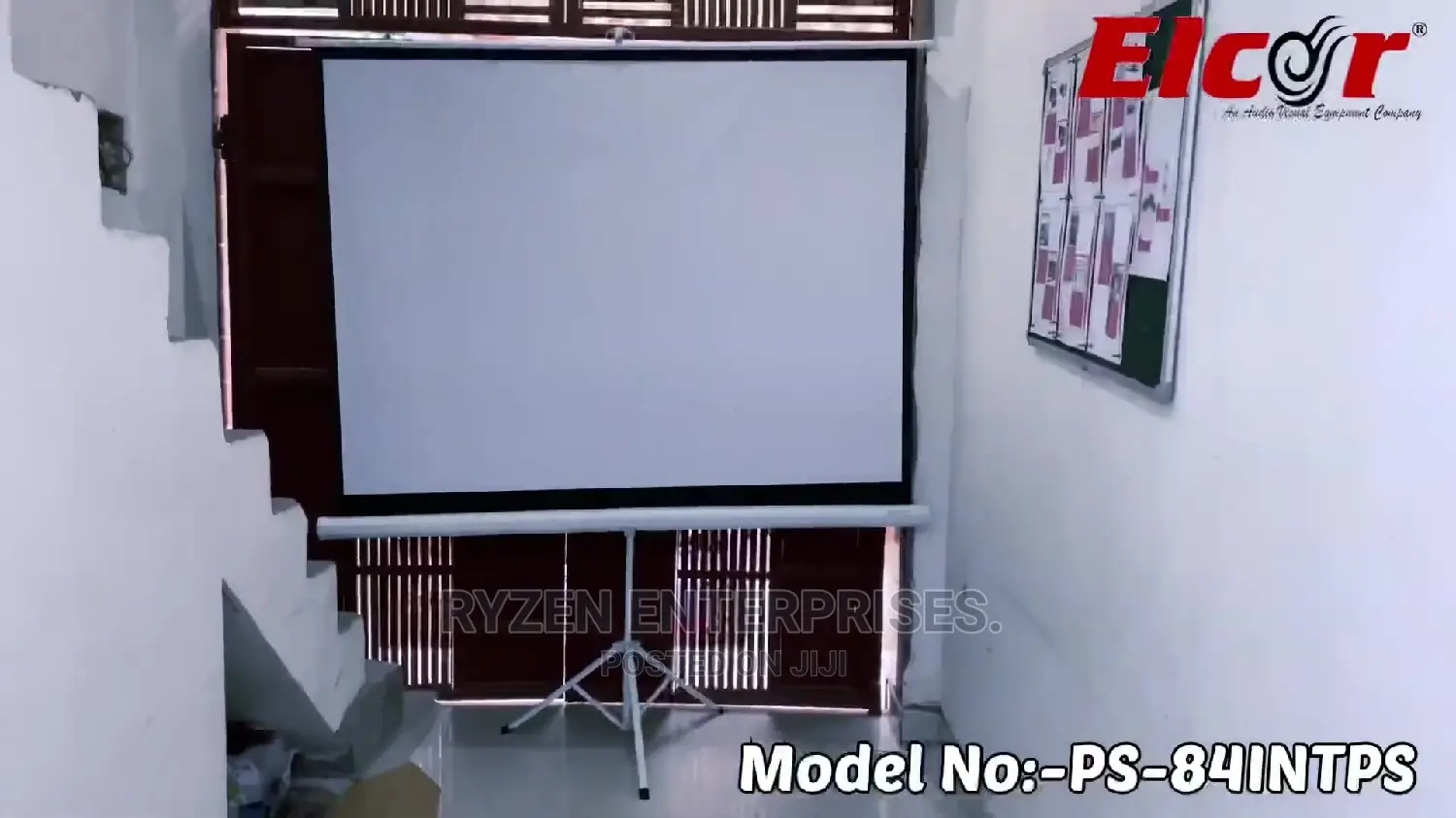 Projector Screen 200×200cm Tripod
