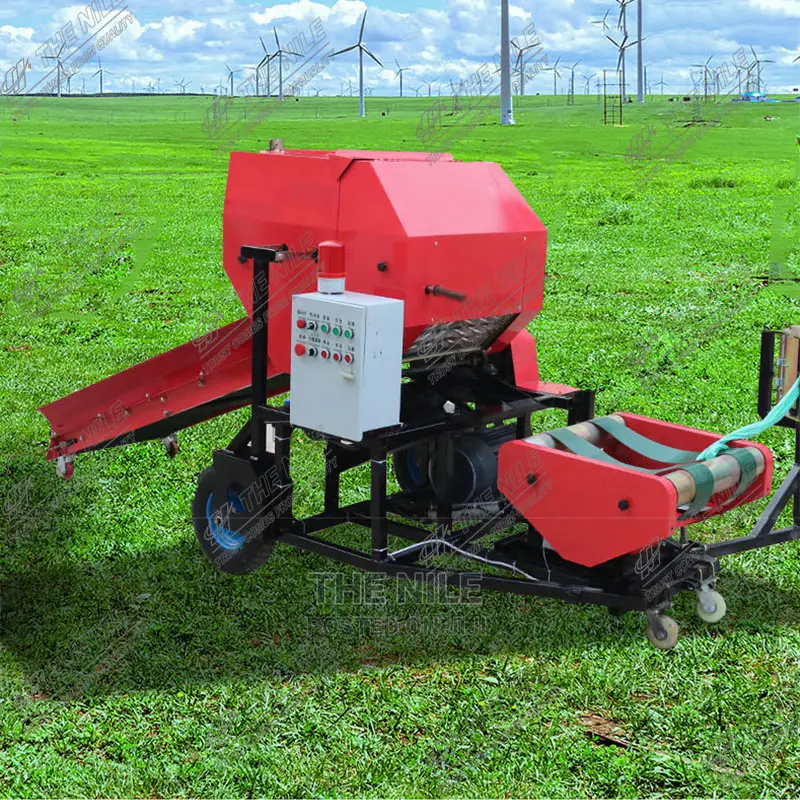 Corn Straw Silage Feed Crushing Baler