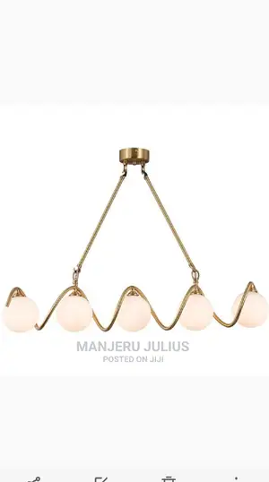 Spiral Glass Chandelier