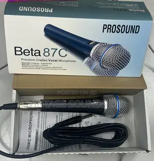 Pro Sound Beta 87c Vocal Dynamic Wired Microphone
