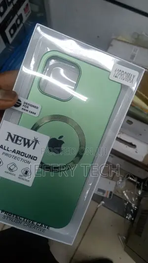 Phone 12 Pro Max Magnetic Case, Clear Hard PC Back Cover Sho