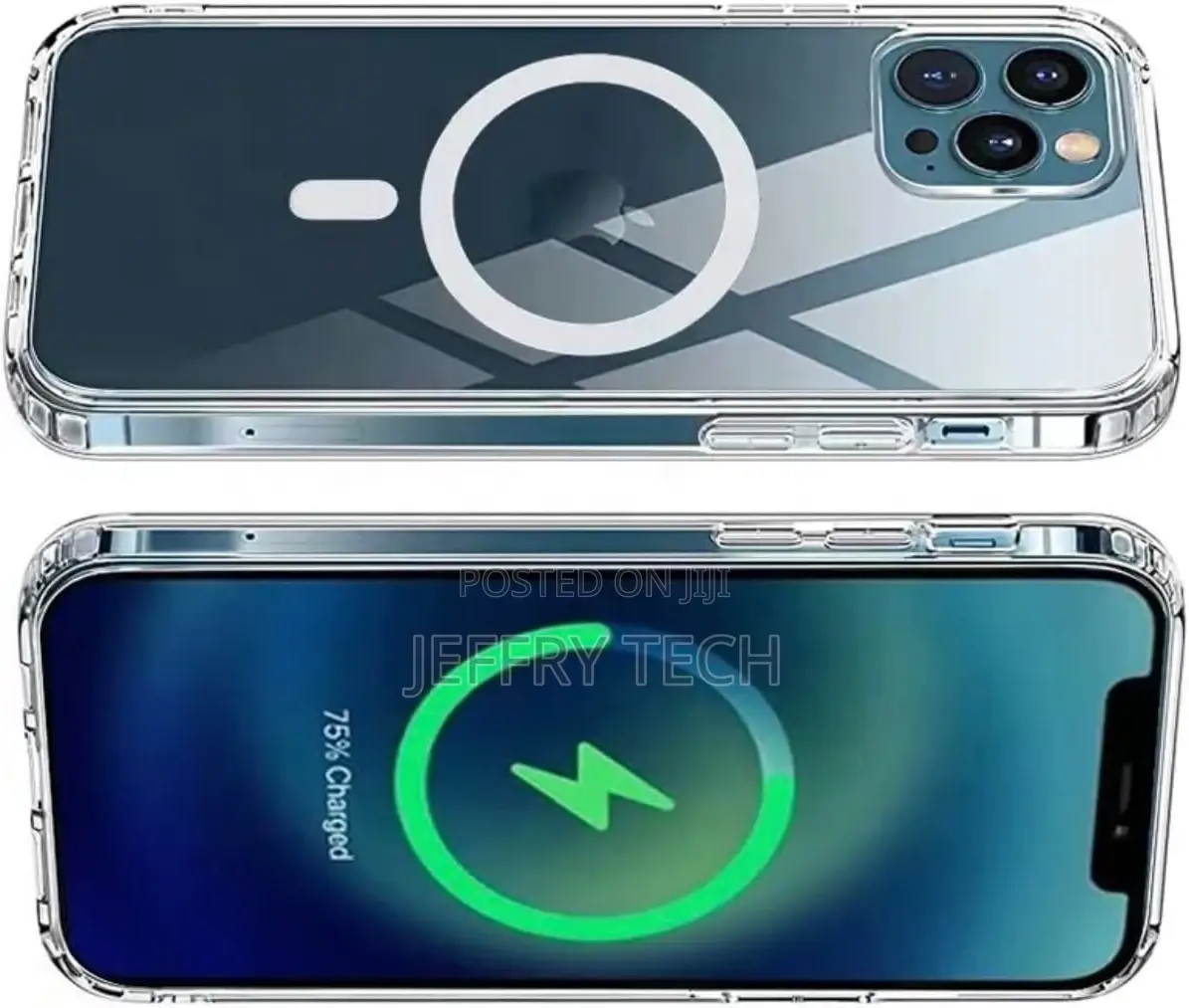 Magnetic iPhone 14 Pro Max Clear Silicone Case