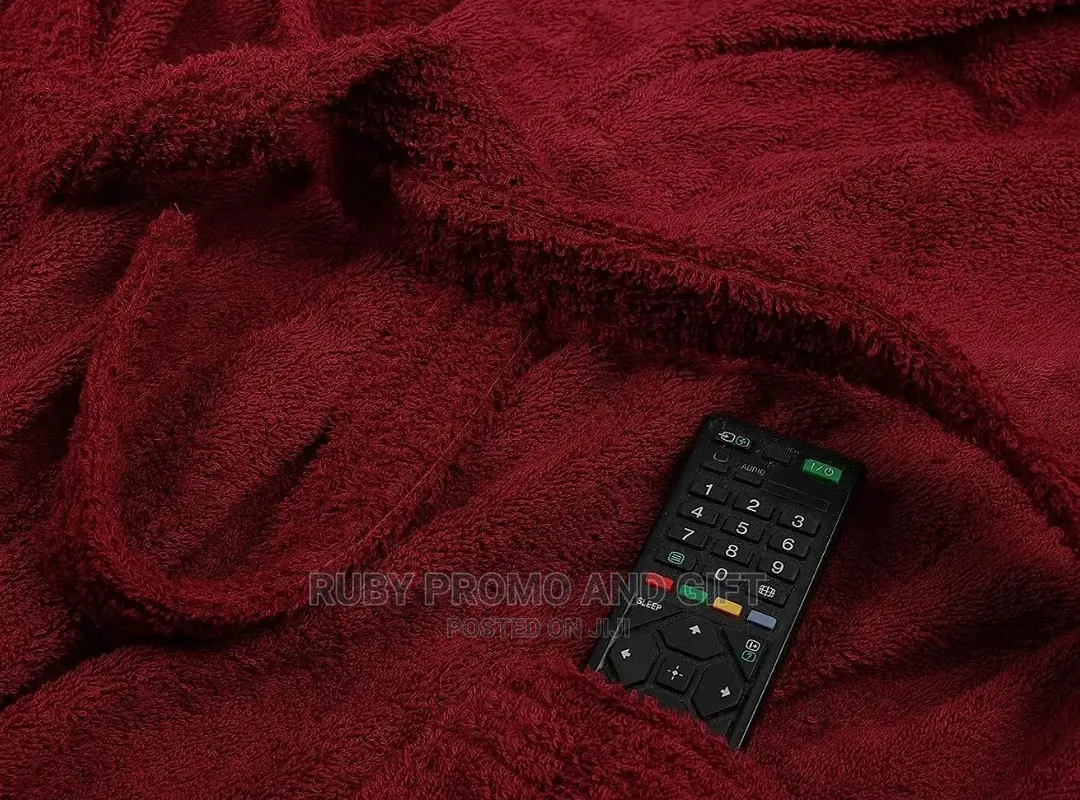 Premium High Quality Cotton Maroon Bath Robe