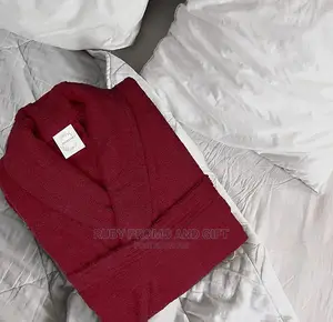 Premium High Quality Cotton Maroon Bath Robe