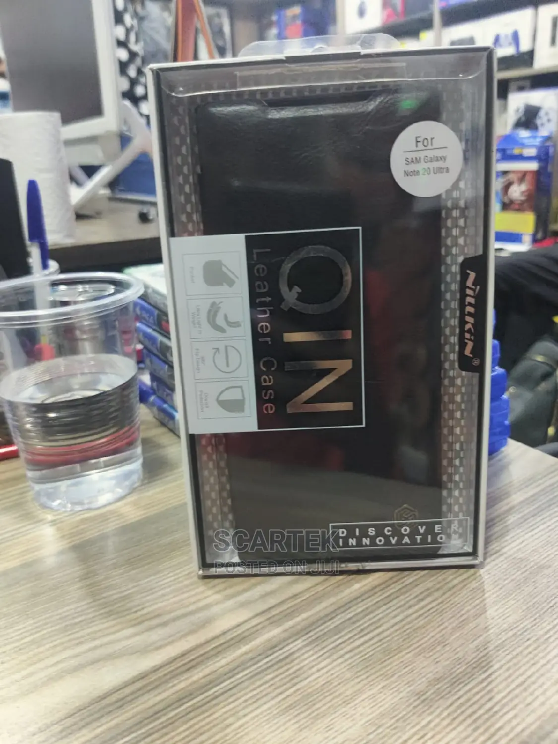 Nilkin Leather Case for S Note 20ultra