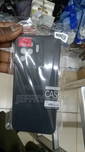 Silicon Back Case for Oppo Reno 5f - Black