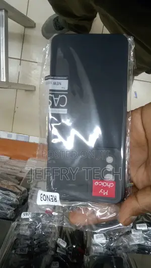 Silicone Mobile Cover for Mobile Phone Oppo Reno 3 - Black