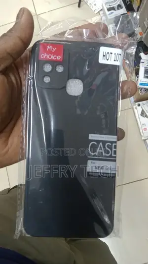 INFINIX HOT 10T Black Silicone Case - TPU Cover