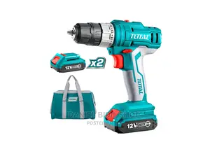 Total Cordless Drill 12v TDLI12208 + Two Batteries + Charger