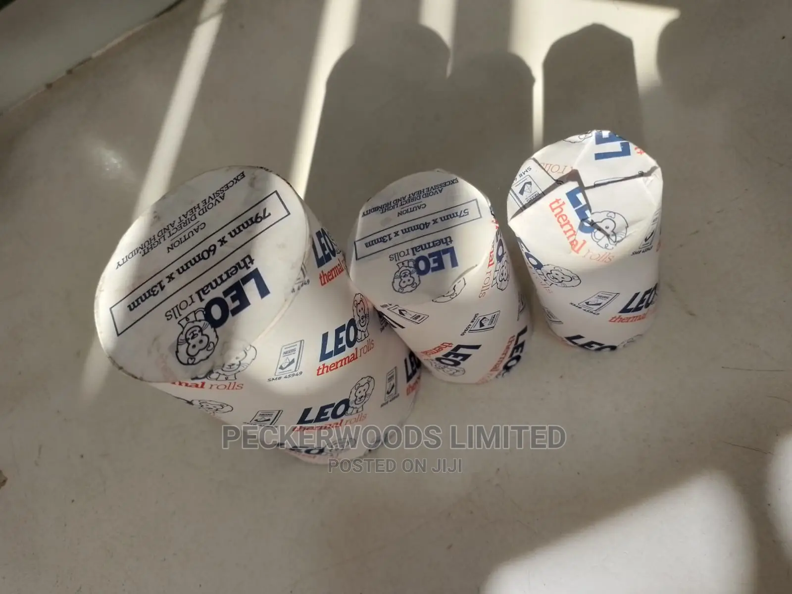Leo Thermal Paper Rolls White in Color