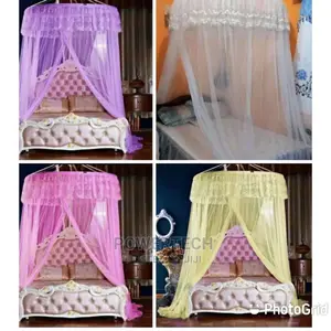 Big White Round Mosquito Net for Single Bed-Free SIZE.