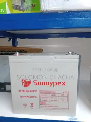 Best Sunnypex Gel 12v 100ah 20hrs Solar Battery Price Kenya