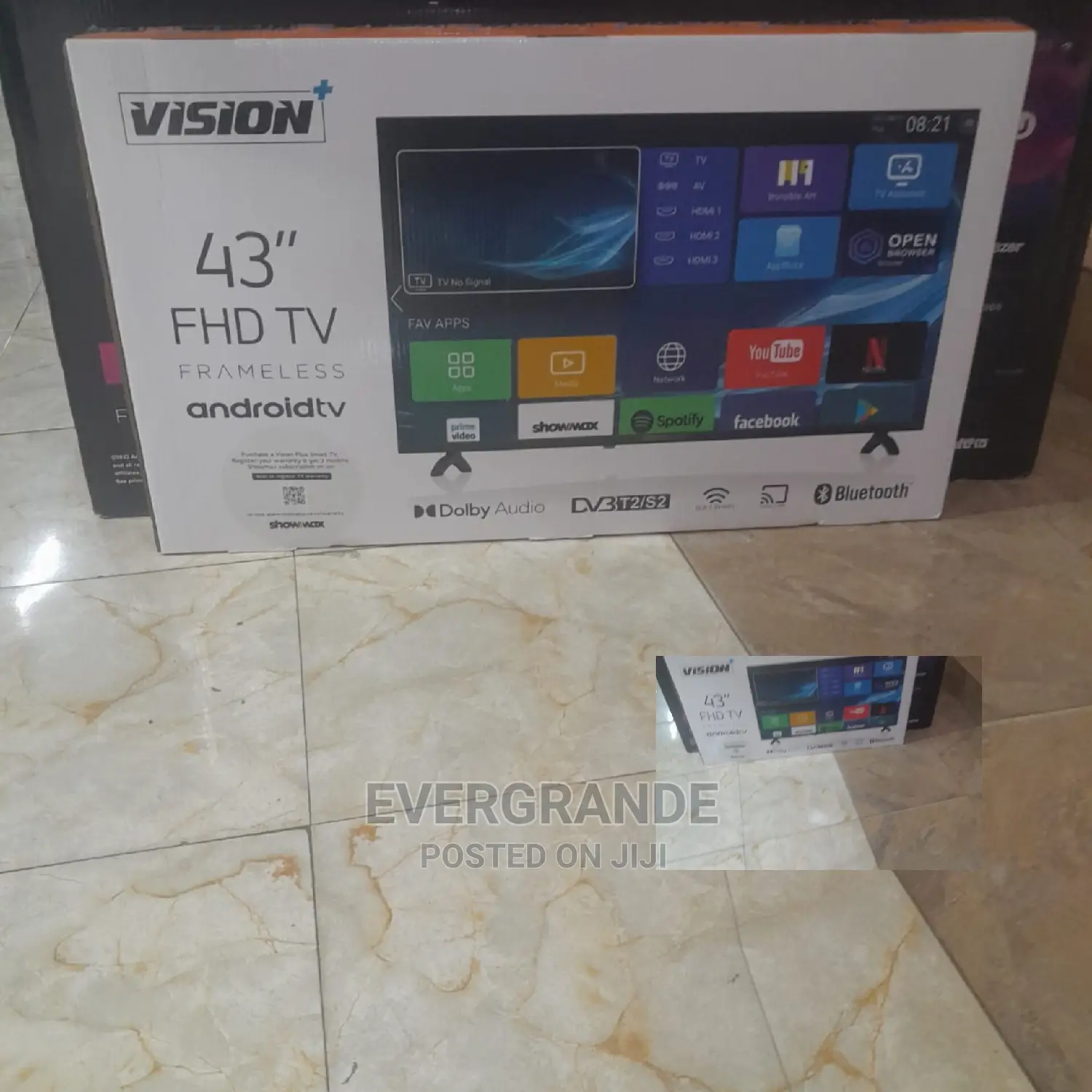 Vision Plus 43 "" FHD Frameless Android O'S Smart Tv