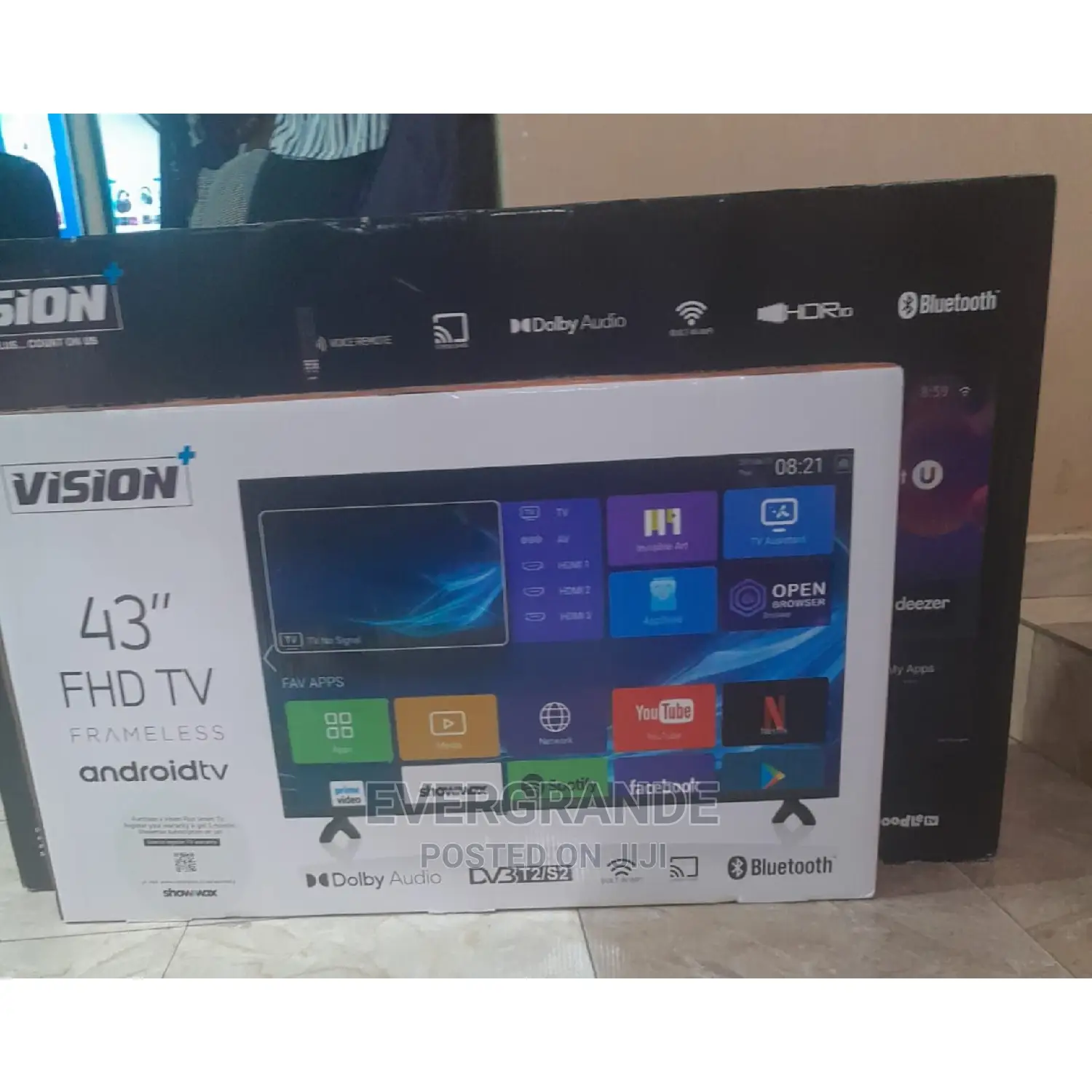 Vision Plus 43 "" FHD Frameless Android O'S Smart Tv