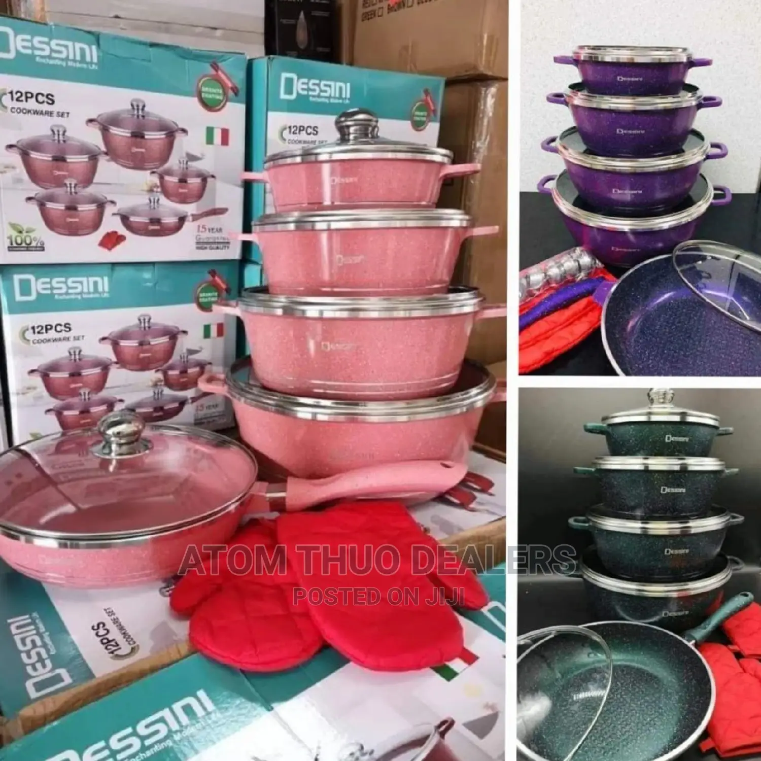 12pcs Desini Nonstick Cookware Set.,.,.