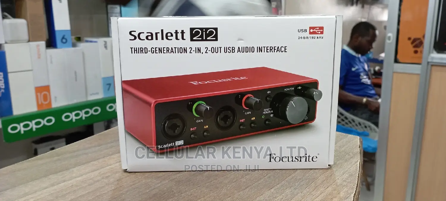 Focusrite Scarlett 2i2 2×2 USB Audio Interface
