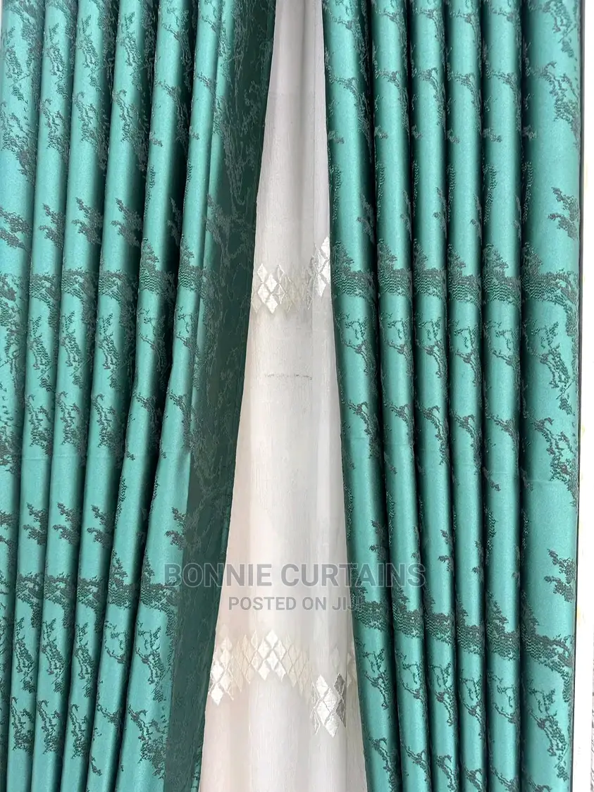 Green Modern Curtains and Sheers