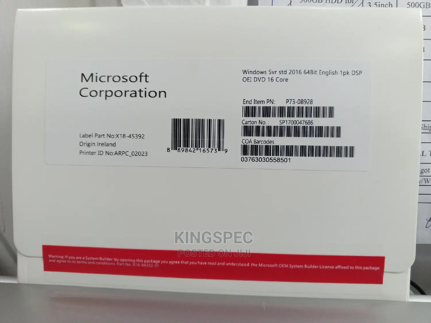 Windows Server Standard 2016