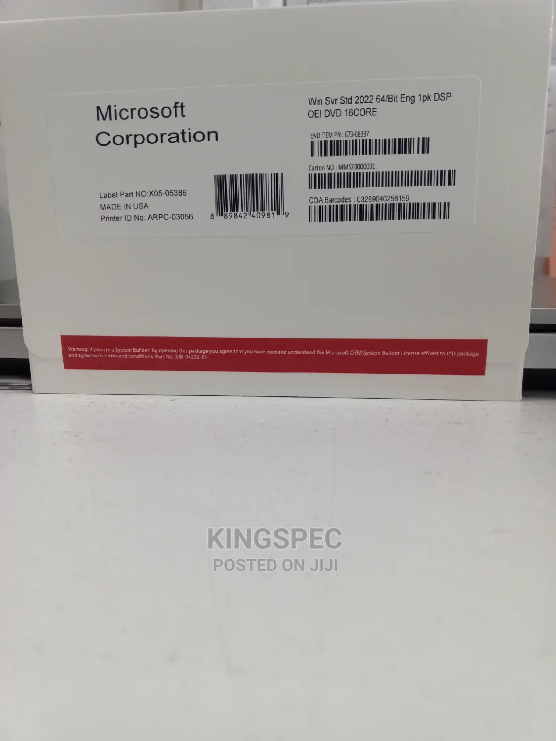 Windows Server Standard 2022