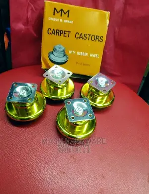 Carpet Casters With Rubber Wheel