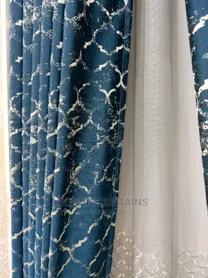 Burnt- Orange Curtains and White Sheers