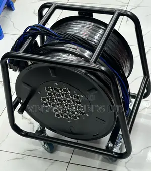 24 Channel 50m Snake Cable on Stage Rack