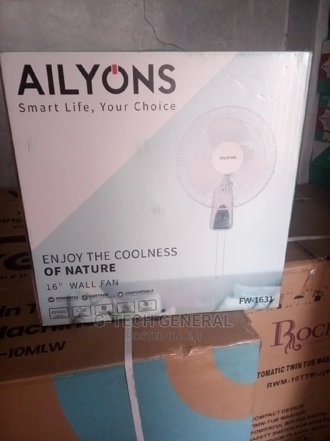 Ailyons Wall Fan 16 Inches 3 Speed