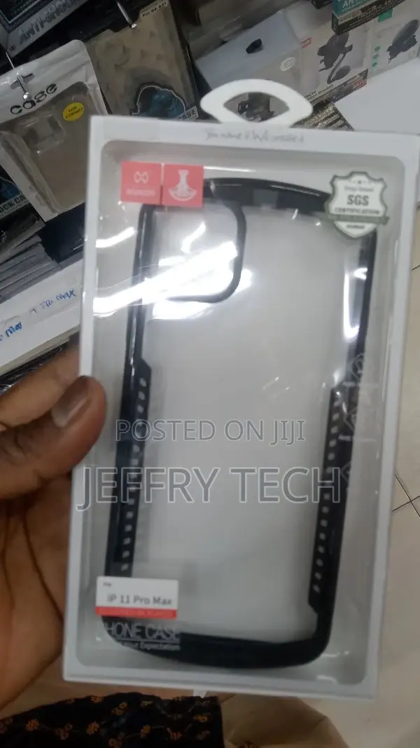 Back Cover for iPhone 11 Pro Max Transparen Hard PC Back TPU