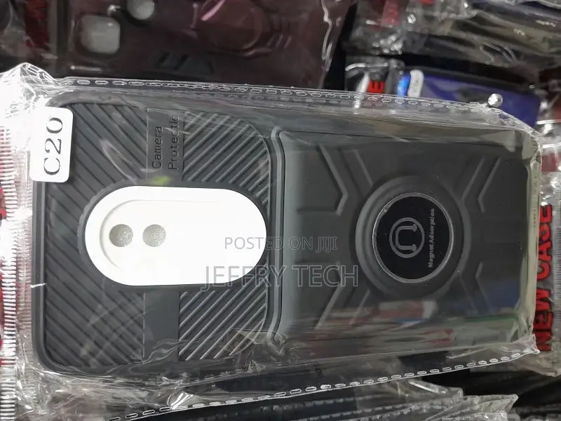 Black Rubber Back Cover for Nokia C20