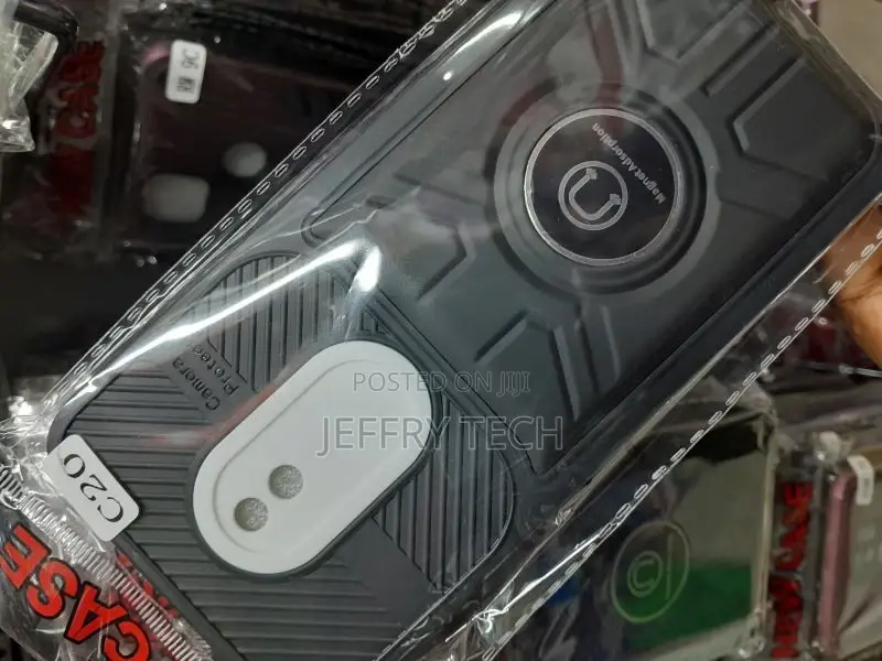 Black Rubber Back Cover for Nokia C20