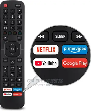 Hisense-Tv-Rmt, With Netflix,Primevideo,Youtube,Google Play