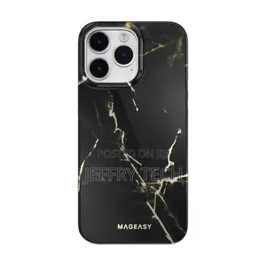 Marble Case for iPhone 14 Pro Max (Pearl Black)