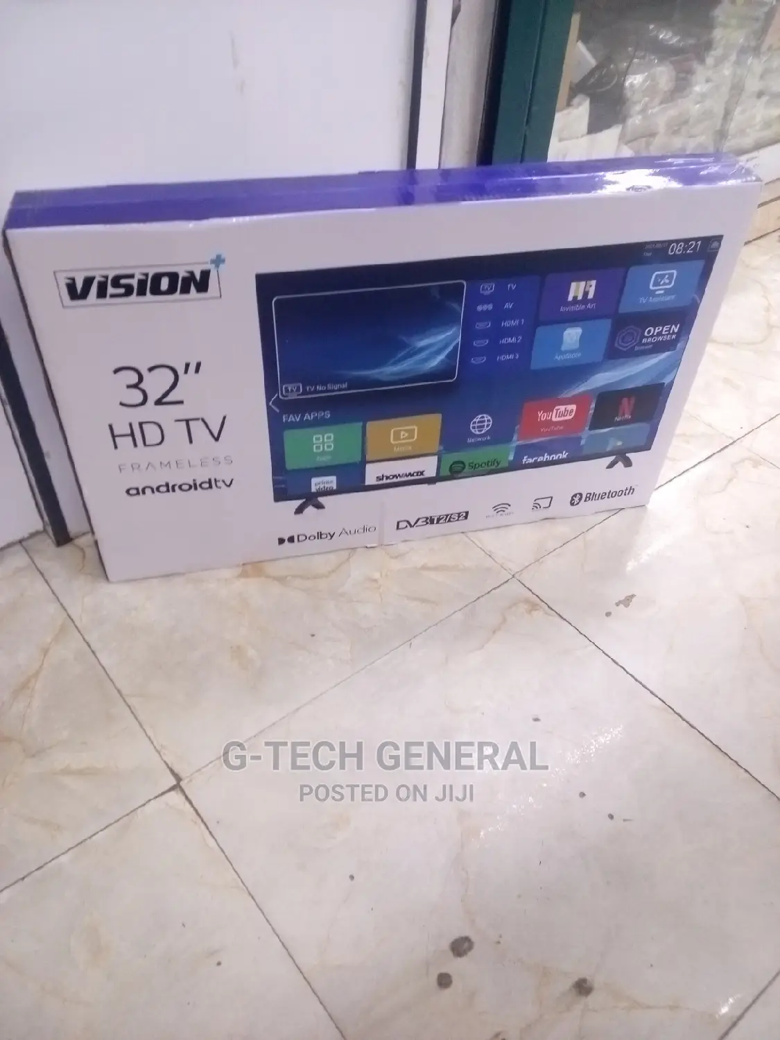 Vision Plus 32 Inches Frameless Hd Android Tv