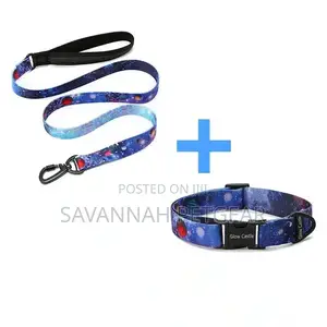 Urbadog Galaxy Dog Collar Leash Set