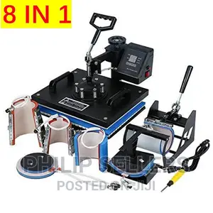 Double Display 8 in 1 Heat Press Machine 12 X 15 Inch Multif