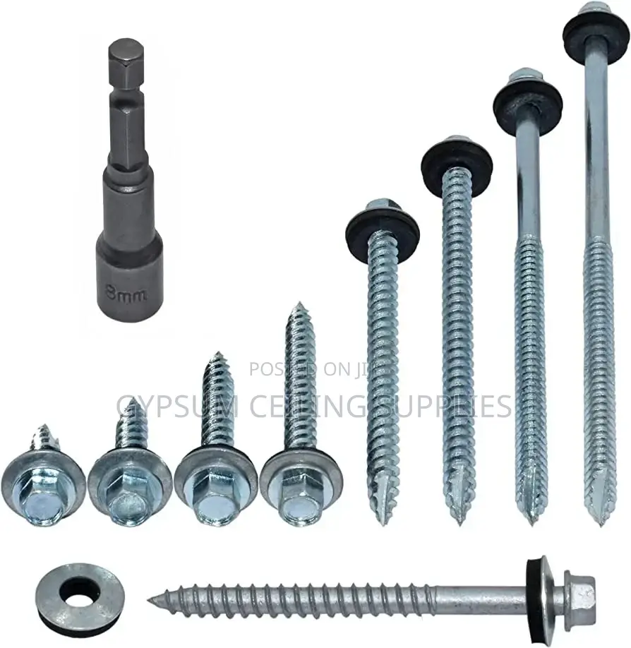 Self Drilling Roof Screws With Rubber Washer