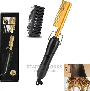 Professional Hot Comb Hair Straightener Electric