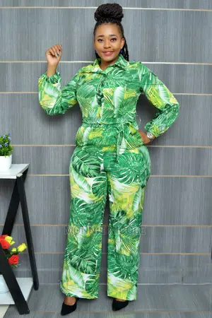 Floral Green Jumpsuit