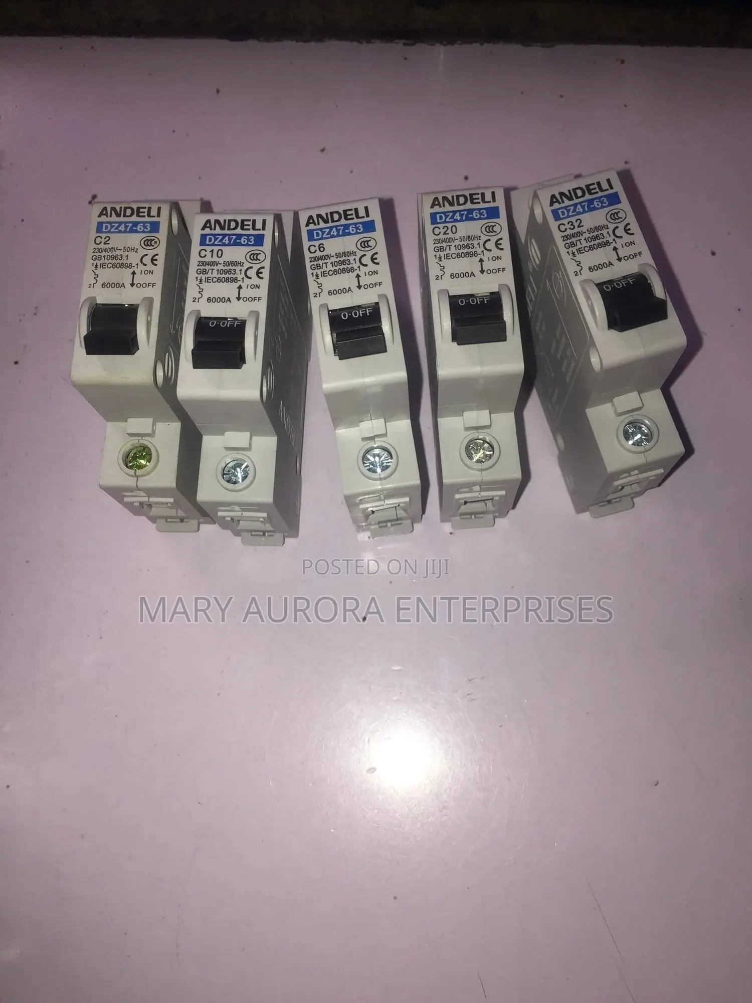 Circuit Breakers 2,6,10,16,20 and 32
