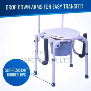 Drop- Arm Bedside Commode