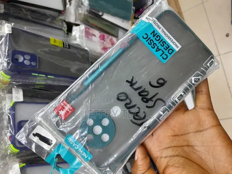 Protection Frame Back Cover Case for Tecno Spark 6