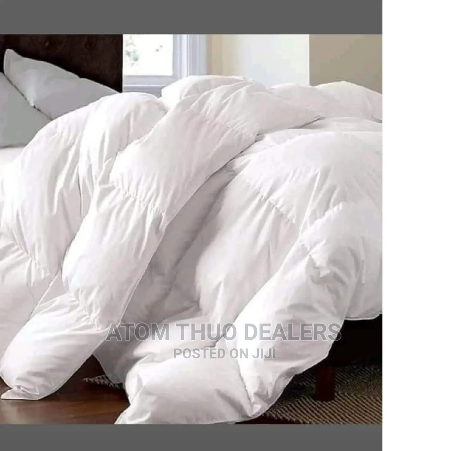 *Plain White Unbinded Cotton Duvet Set* One Duvet