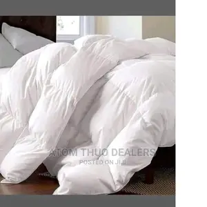 *Plain White Unbinded Cotton Duvet Set* One Duvet