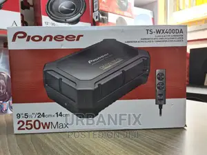 Pioneer Underseat Subwoofer With Bass Remote and Cables