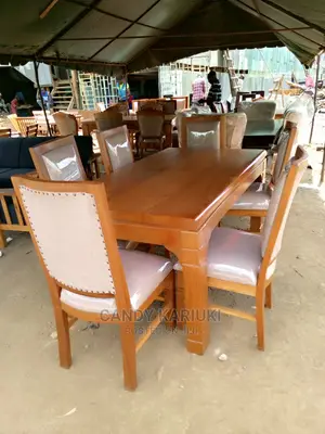 High Quality Wooden 6 Seater Dining Table Set