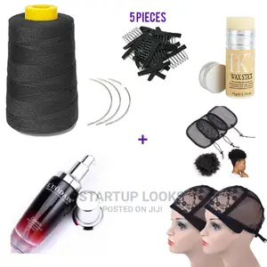 Wig Caps+ Hair Serum+ Wax Stick+ Thread+ Needles